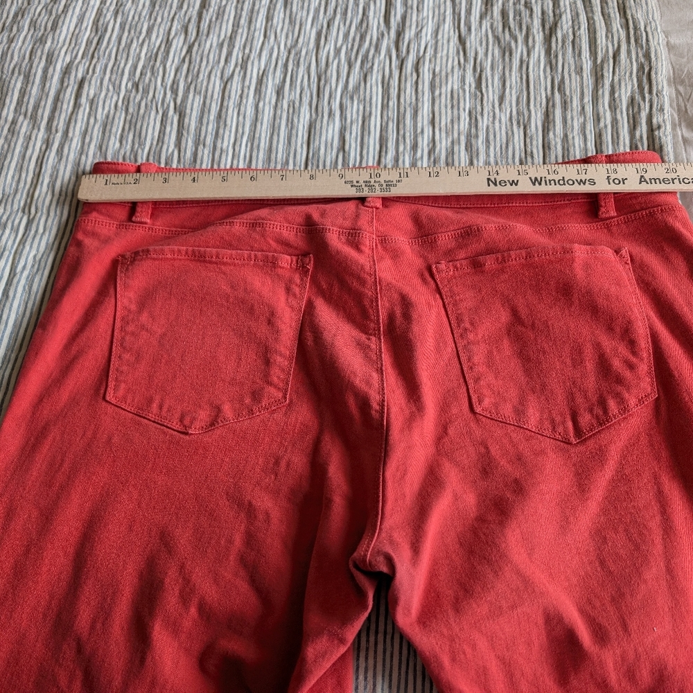 Ann Taylor Coral Denim Jeans 16
